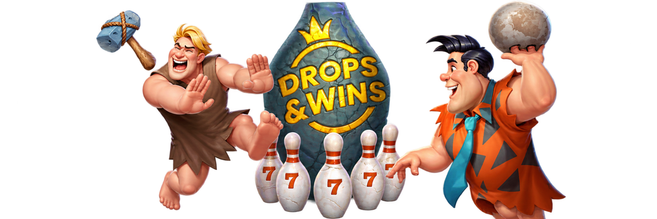 Postacie StoneVegas i grafika Drops & Wins